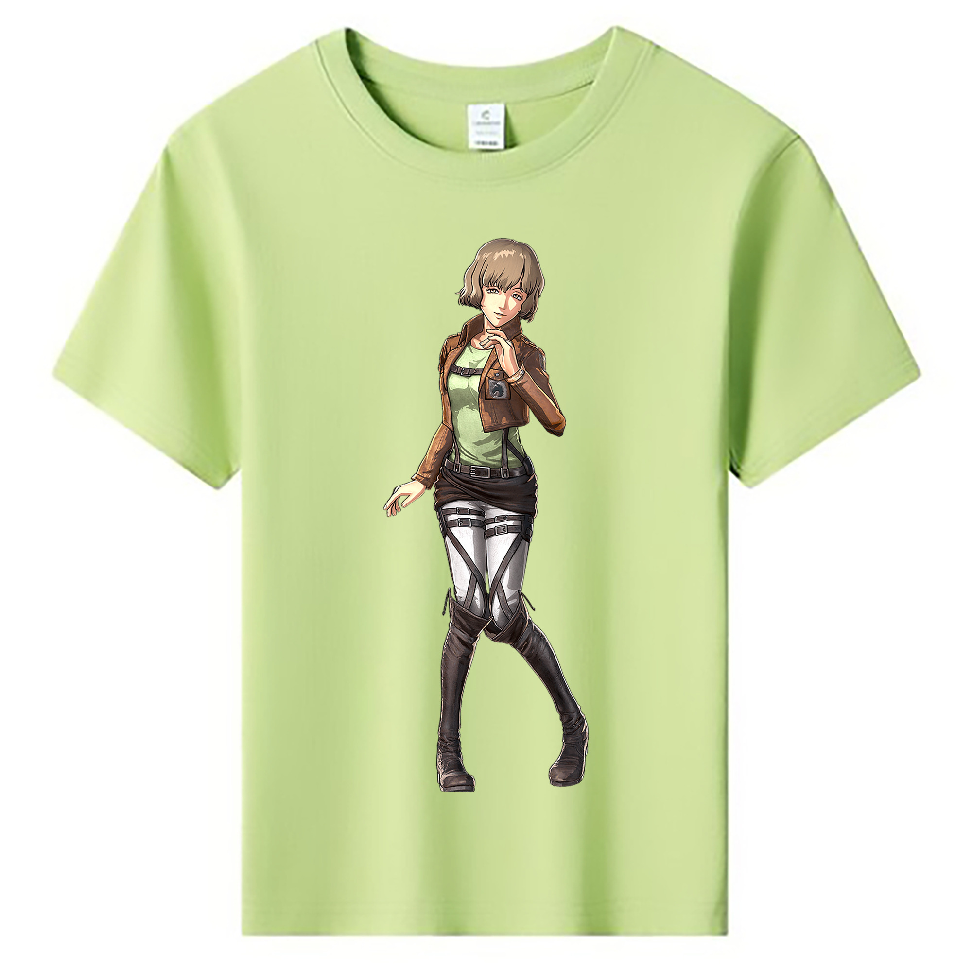 （画像用） 進撃の巨人 ヒツチ Attack on Titan Hitch 綿100％キッズTシャツ（フロントプリント）